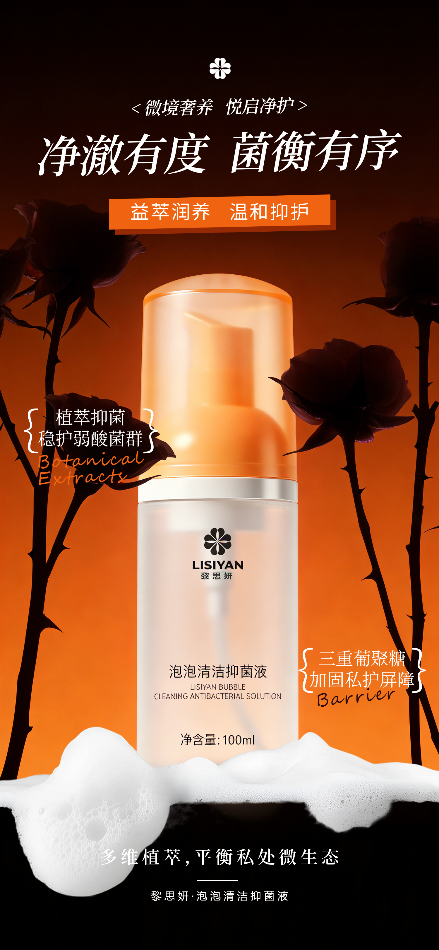 黎思妍 泡泡清洁抑菌液图片8