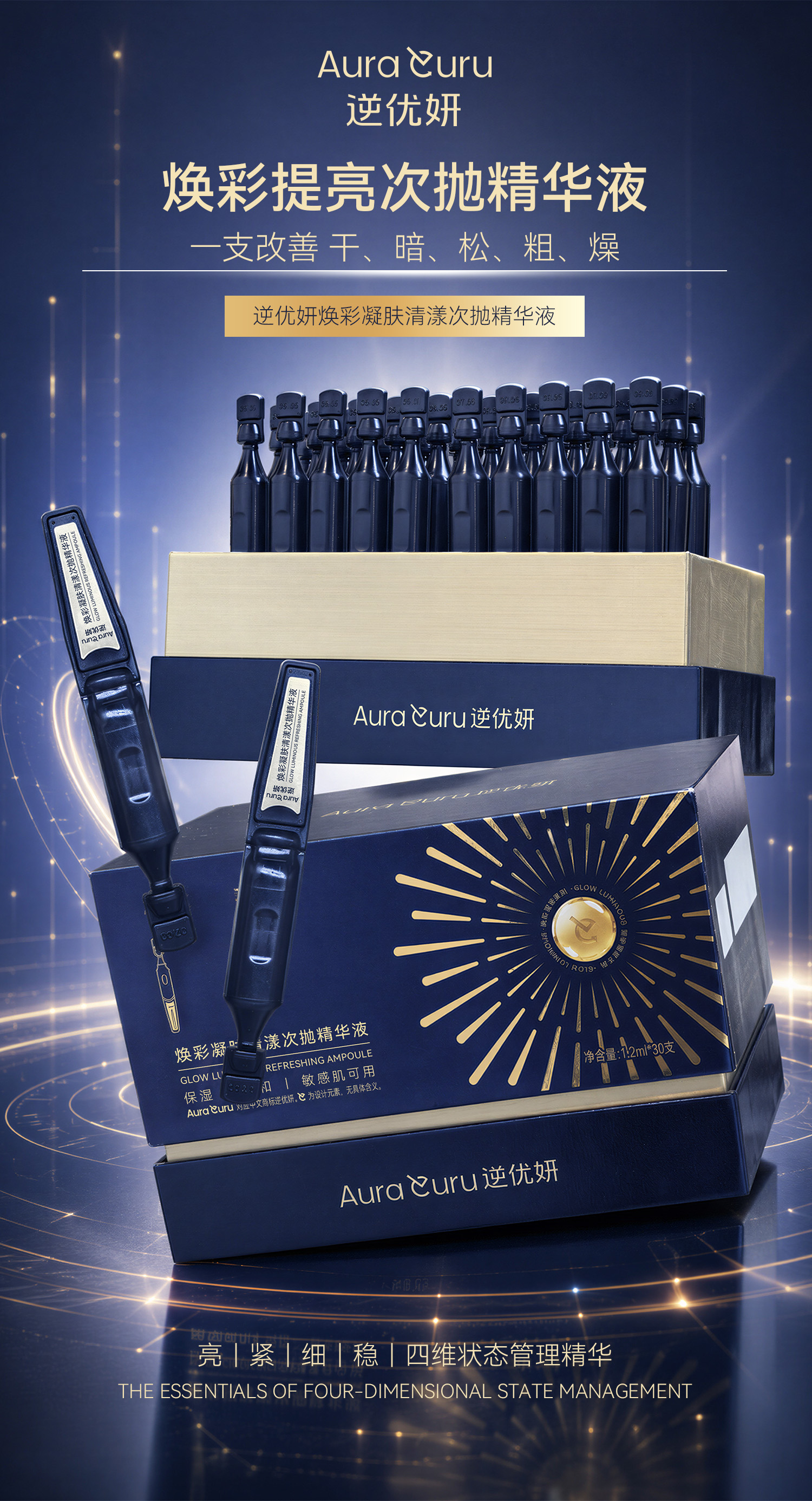 逆优妍 焕彩凝肤清漾次抛精华液图片2